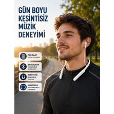 Karahanbey Uzun Süre Dayanıklı Manyetik Başlıklı Bluetooth Kulaklık - Lisinya