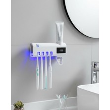Karahanbey Sensörlü Uv Sterilize Diş Fırçası Tutucu ve Macun Sıkma Aparatı - Lisinya