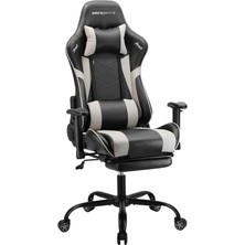 Gaming Prox Ergo Oyuncu Koltuğu - Gri/siyah S.deri 71X126-136X77,5 cm