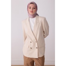 Belli Fresh Yaprak Desen Gül Kurusu Rozy Eşarp 3675 - 08