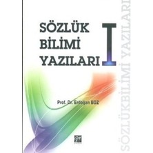 Gazi Kitabevi Sözlük Bilimi Yazıları 1