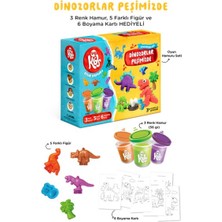 Lisinya Dinozorlar Peşimizde Oyun Hamuru Seti (14 Parça - 348 Gr)