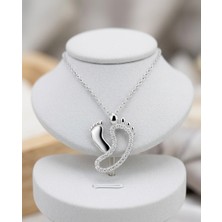 İlhan 925 Silver 925 Ayar Gümüş Taşlı Anne Bebek Kolye