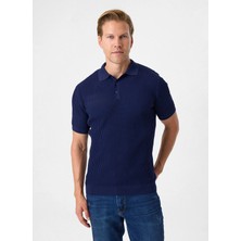 Back And Bond Lacivert Erkek Regular Fit Polo T-Shirt BTR4004000000