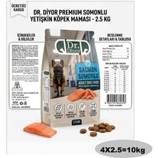Dr.Diyor Dr. Diyor Somonlu Yetişkin Kuru Köpek Maması 10KG (4x2.5)