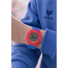 Jaga Unisex Dijital Genç ve Çocuklara Özel Kol Saati 50 mt Su Geçirmez Alarm ve Kronometreli Jg.16