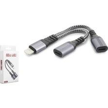 Meks Lightning 1 To 2 Dişi Ayırıcı Kablo Siyah