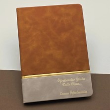 Meks 21 x 15 cm Defter Öğretmenler Günü Hediyesi Taba