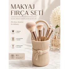 ATB Design Makyaj Fırça Seti ve Düzenleyici Sepet – Şık & Modern Profesyonel Makyaj Organizeri