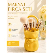 ATB Design Makyaj Fırça Seti ve Düzenleyici Sepet – Şık & Modern Profesyonel Makyaj Organizeri