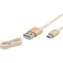 Meks 1.5 M Ölçülü USB Micro To USB Şarj ve Data Kablosu Ps4 Gamepad Uyumlu Hasır