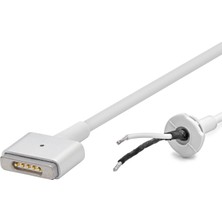 Meks 1.2 M Ölçülü Laptop Dc Jack Kablosu T Tip Beyaz