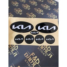 FD Damla Etiket Kia Sportage 152 x 75 mm Yeni Yazı Amblem Dekorasyon Takım Logo Beyaz