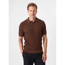 Back And Bond Kahverengi Erkek Regular Fit Polo T-Shirt BTR4004000000