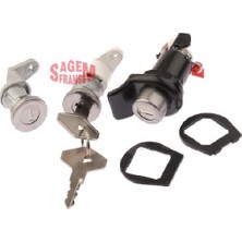 Ön Kapı 2 Kilit + Bagaj Şifre 3 Lü Takım Renault R19 7701033482 Sagemfrans 171102