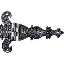 Meks 100 Adet Antik Bakır Tek Kuyruk Menteşe Büyük 103X68 mm Dekoratif Sac Çeliği Kutu, Küçük Kapı, Mutf