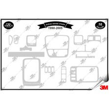 FD Damla Etiket Suzuki Grand Vitara 1998-2005 Torpido Konsol Trim Göğüs Maun Kaplama Set 16 Parça Gümüş
