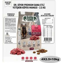 Dr.Diyor Dr. Diyor Biftekli Yetişkin Kuru Köpek Maması 10KG (4x2.5)