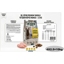 Dr. Diyor Tavuk Etli Yetişkin Kuru Köpek Maması 10KG (4x2.5)