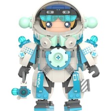 Trendexa JK9107 Jaki Astronot Mavi 488 Parça Block Oyuncak