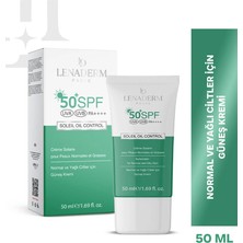 Lenaderm Soleil Oil Control Yağlı ve Normal Ciltler Için Güneş Kremi 50 ml