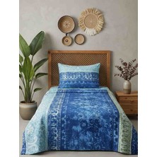 Collessia Home Bohem Tek Kişilik %100 Pamuk Saten Nevresim Seti 83 Tel (Çarşafsız) 160X220CM