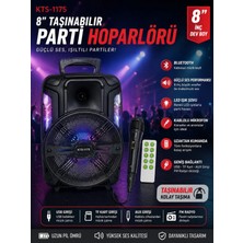 Bluetooth Hoparlör Ledli Speaker Ses Bombası Aux Ses Sistemi Işıklı Ses Bombası