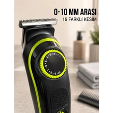 Epilons 5'i 1 Arada Erkek Tıraş Makinesi Hassas Kesim Sıfır Tıraş ve Sakal Bakım Seti