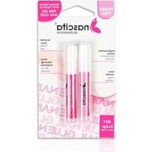 Pembe Takma Tırnak Yapıştırıcısı 2'li Set