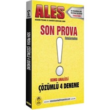 Trendexa Tasarı Ales Son Prova 4 Çözümlü Deneme