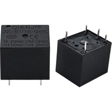 Powermaster 12 Volt 10 Amper Dc Tek Kontak 5 Pinli Küp Röle JQC-3F(T73)