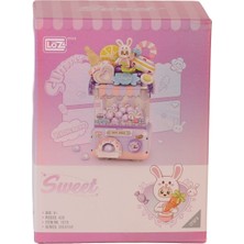 Trendexa LZ1679 Loz Sevimli Gashapon Makineleri Mor Block Oyuncak 428 Prç