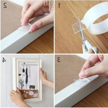 Çift Taraflı Nano Bant - Süper Güçlü Şeffaf Bant, 2 cm x 3 Metre
