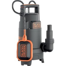 Black+Decker BXUP750PTE Temiz ve Kirli Su Için Dalgıç Pompa (750 W, Maks. Pompalama Kapasitesi 13.000 L/sa, Maks. Pompalama Yüksekliği 8 M)