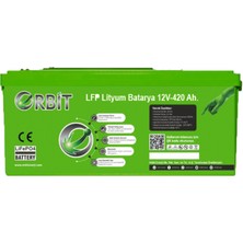 Cks Enerji Orbit 12V 420AH Kasa Tipi Lityum Akü Lifepo4 Batarya Abs Kasa
