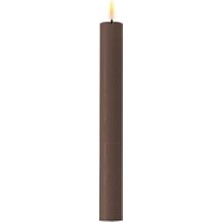 24 cm Kahverengi Moka LED Mum Seti (2'li)