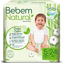 Natural 5 Beden Jumbo Bebek Bezi (1 x 24 Adet)