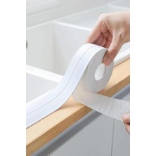 3,2 Metre 38 mm Beyaz Su Geçirmez Sizdirmaz Bant Ev Küvet Lavabo Mutfak Kenar Bandı Su Geçirmez Bant
