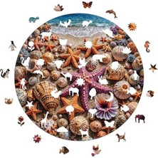 Denizdeki Hazine Temalı Ahşap Puzzle - 252 Parça, 29X29 cm Boyut
