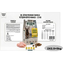 Dr.Diyor Dr. Diyor Tavuk Etli Etli Yetişkin Kuru Köpek Maması 5kg (2x2.5)