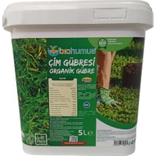 Çim Için, Organik Gübre, Organik Sertifikalı, Kök Geliştirici, Toprak Düzenleyici, Bitki Besleyici, 5 Litre