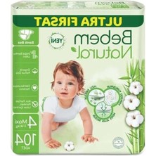 Maxi Bebek Bezi, 104 Adet, Doğal 4 Numaralı