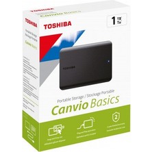 Toshiba Toshıba Canvıo Basıcs (HDTB510EK3AA) Usb3.2 Gen1 2.5'' Taşınabilir 1tb Harddisk