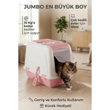 Flex Jumbo Boy Kedi Tuvaleti, 46X66X52 Cm, Filtreli ve Kum Küreği Hediyeli - VN11102