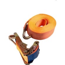Belirtilmemiş 10 Metre Extra Tır Gergi Kayışı Turuncu Yük Bağlama Kayışı