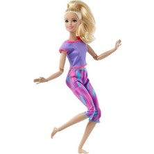 Barbie Sarışın Sonsuz Hareket Bebeği FTG80