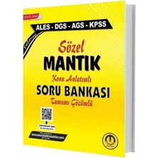 Trendexa Tasarı Yayınları Ales Dgs Kpss Meb-Ags Sözel Mantık Konu Anlatımlı Soru Bankası Çözümlü
