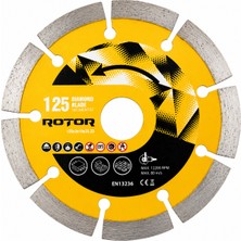 Rotor Segmentli Elmas Kesme Diski 125X2X10X22,23 mm – Seramik, Fayans ve Beton Kesim