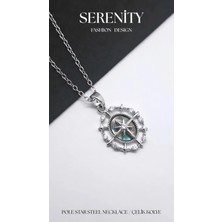 Serenity Kuzey Yıldızı Figür Çelik Kolye