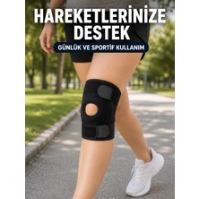 Alfa Brand Ayarlanabilir Patella Dizlik Esnek Cırtlı Diz Kapağı Destekleyici Kısa Dizlik